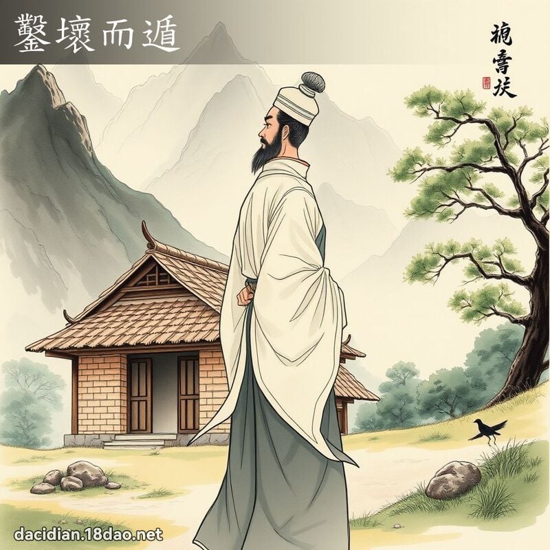 鑿壞而遁 配图