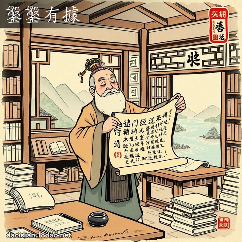 鑿鑿有據 配图