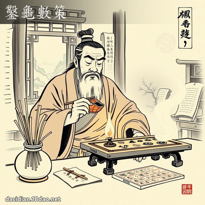 鑿龜數策 配图