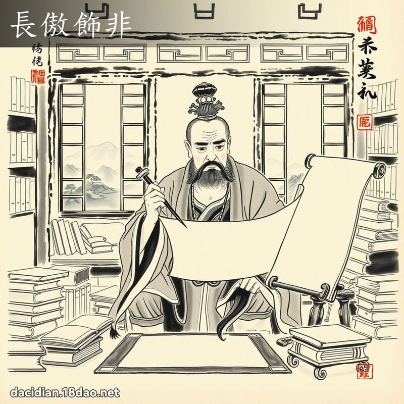 長傲飾非 配图