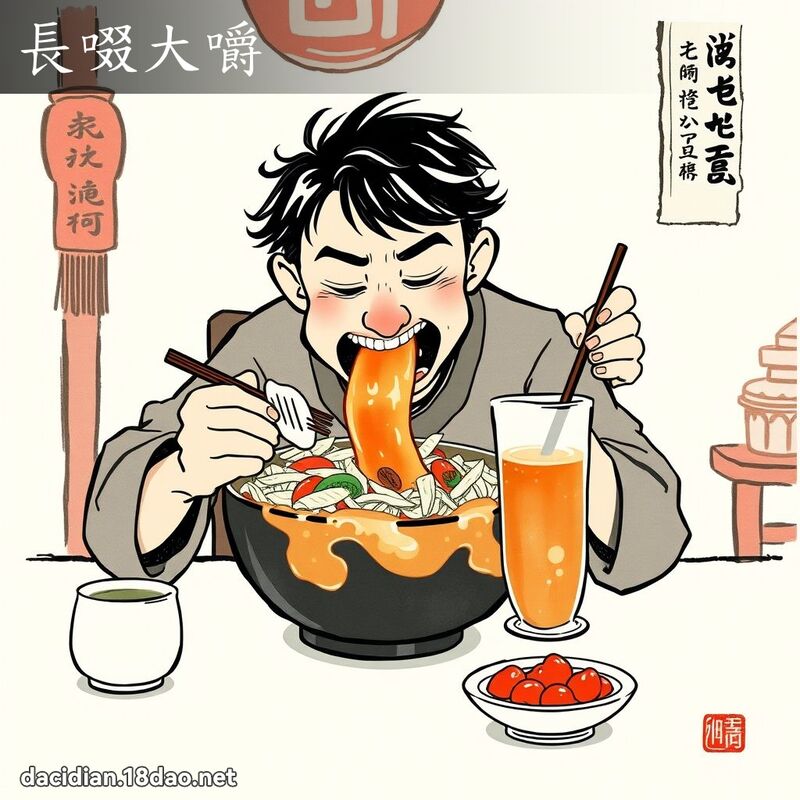 長啜大嚼 配图