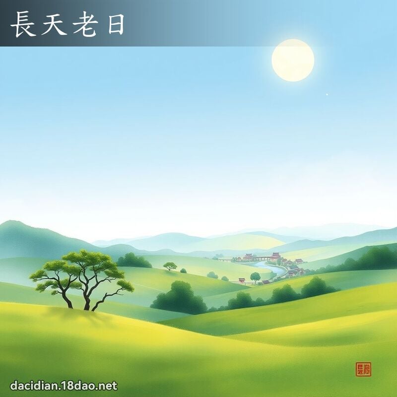 長天老日 配图
