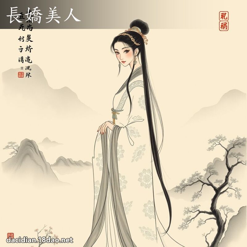 長嬌美人 配图
