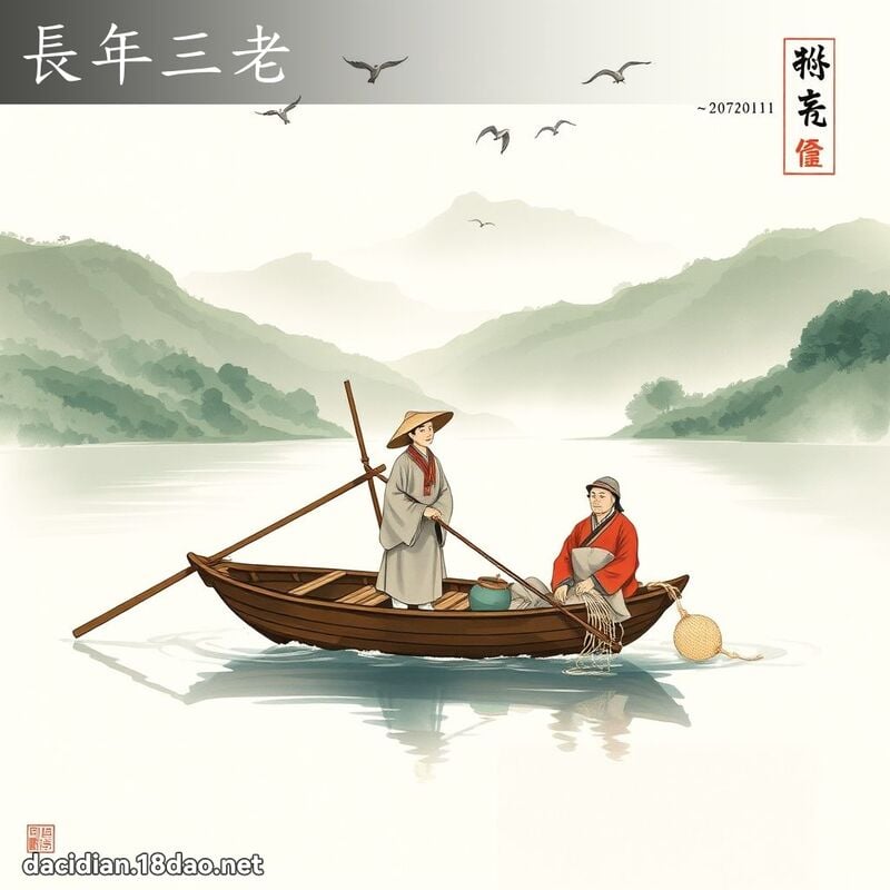 長年三老 配图
