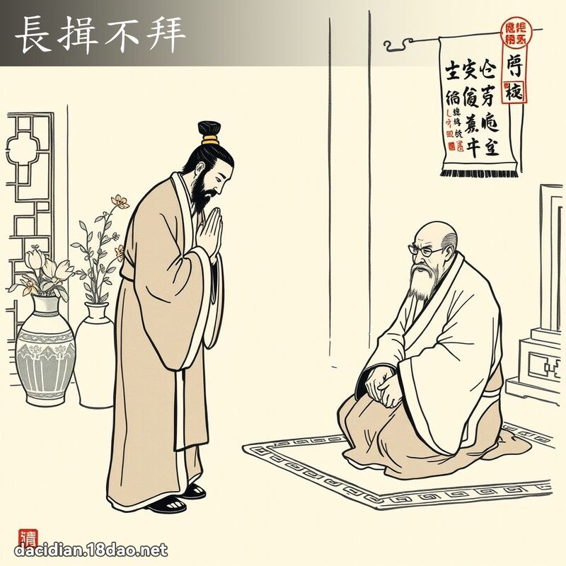 長揖不拜 配图