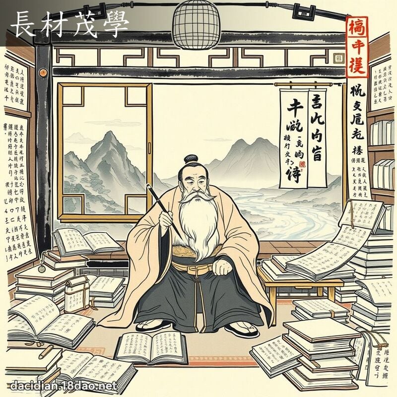 長材茂學 配图
