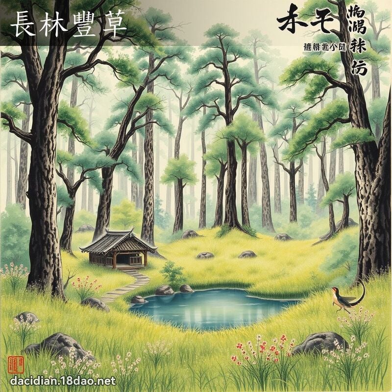 長林豐草 配图