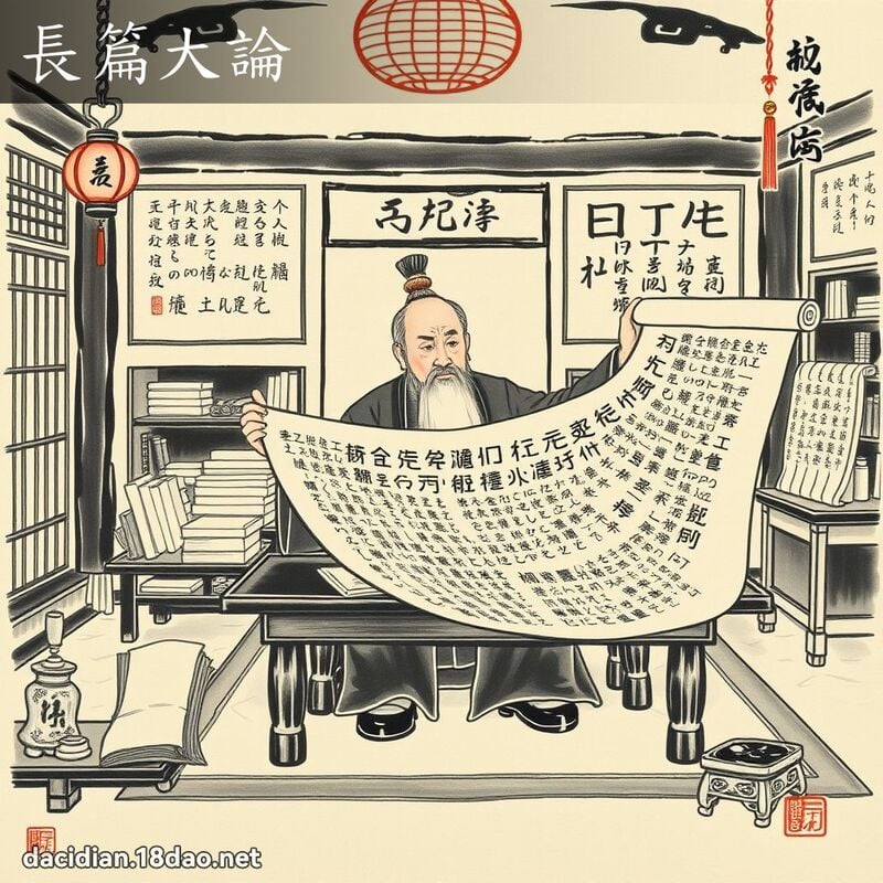 長篇大論 配图