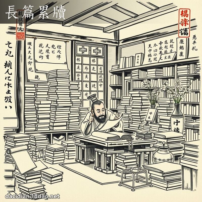 長篇累牘 配图
