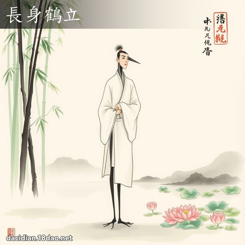長身鶴立 配图