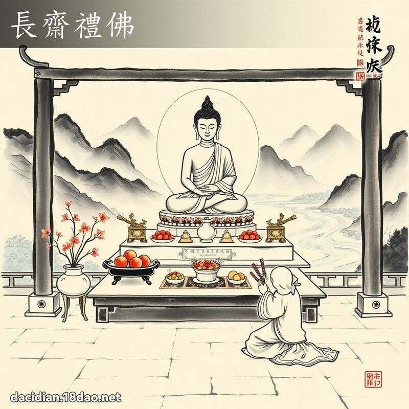長齋禮佛 配图