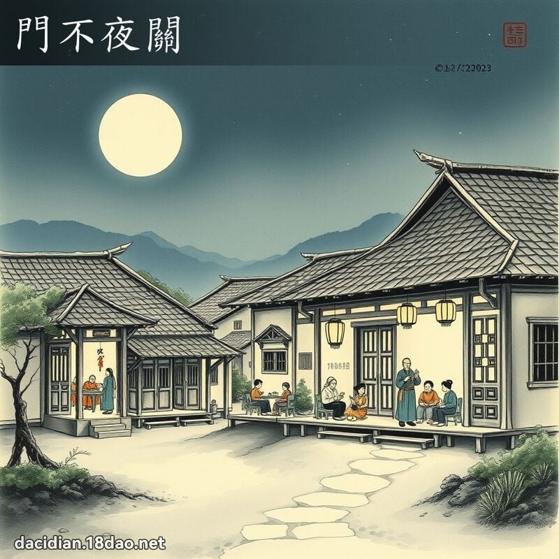門不夜關 配图