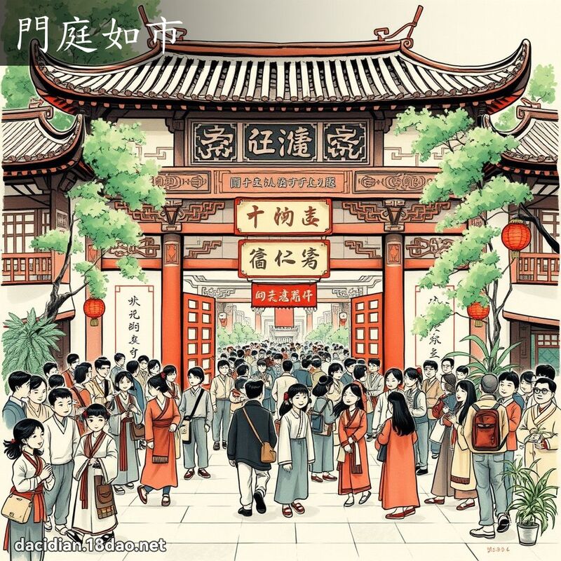 門庭如市 配图