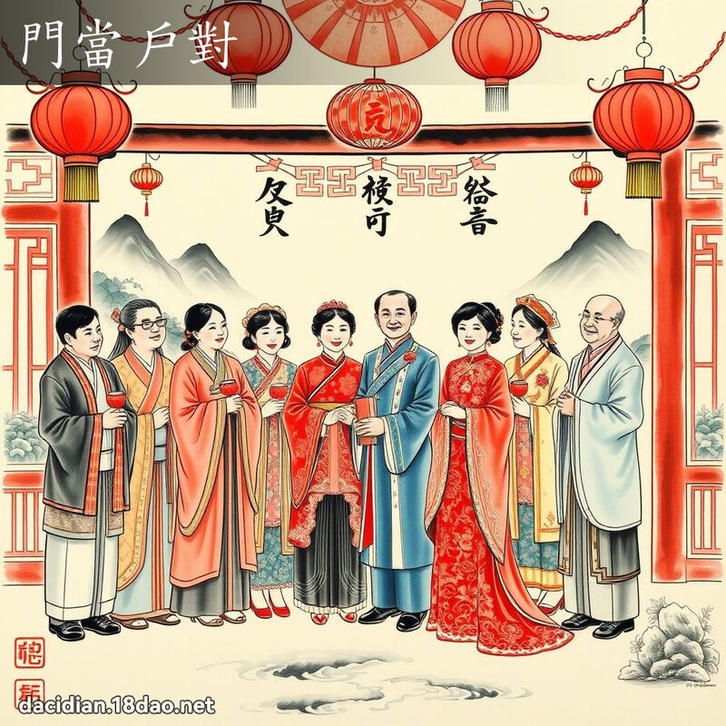 門當戶對 配图