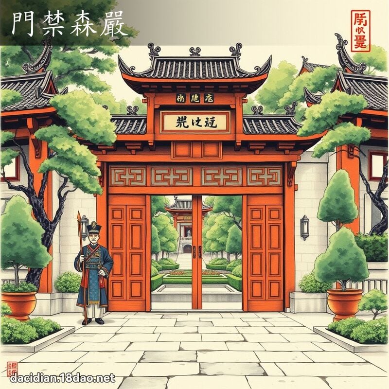 門禁森嚴 配图