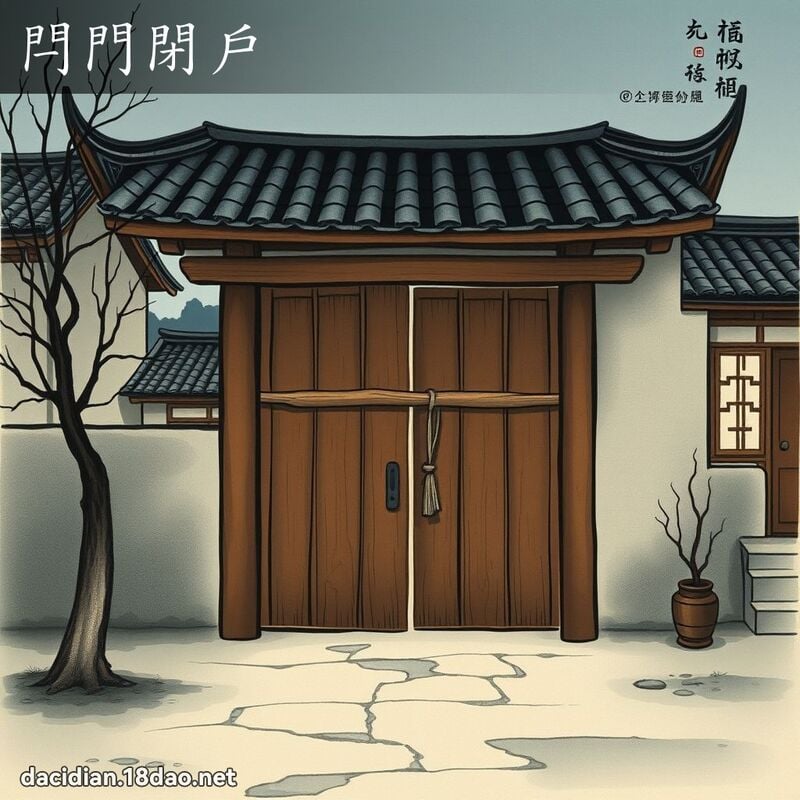 閂門閉戶 配图