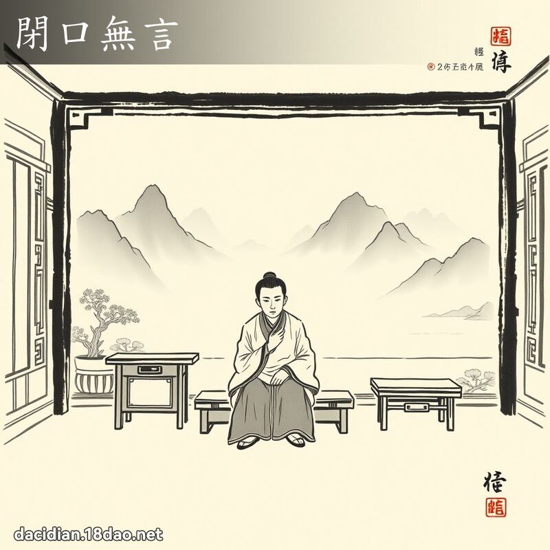 閉口無言 配图