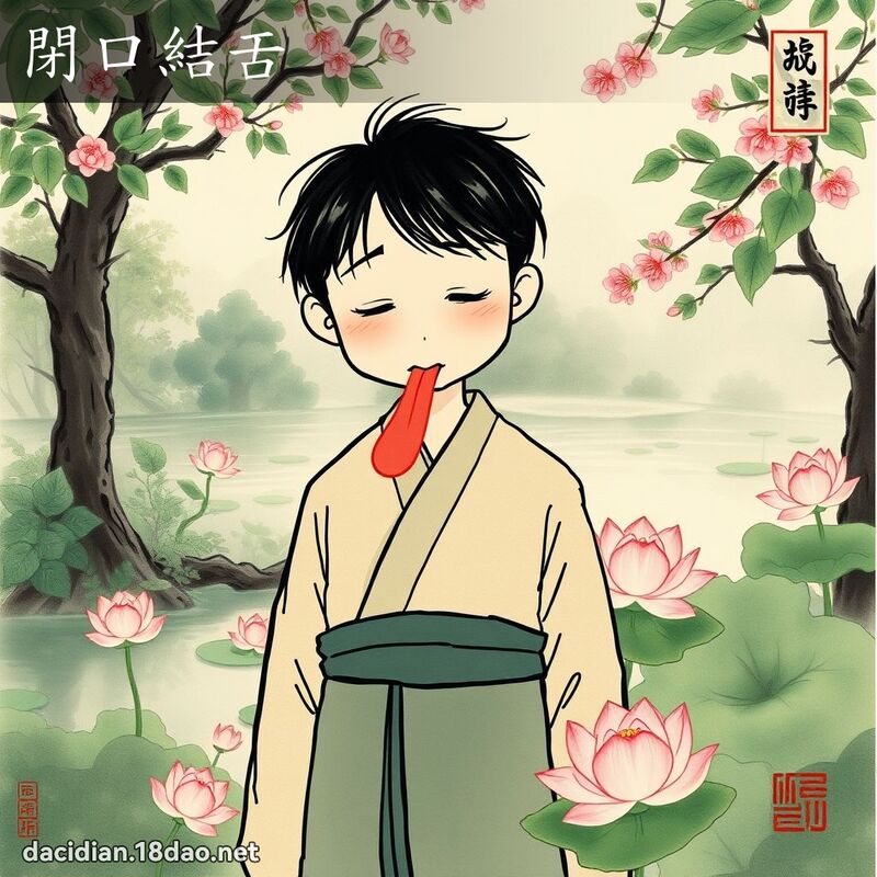 閉口結舌 配图