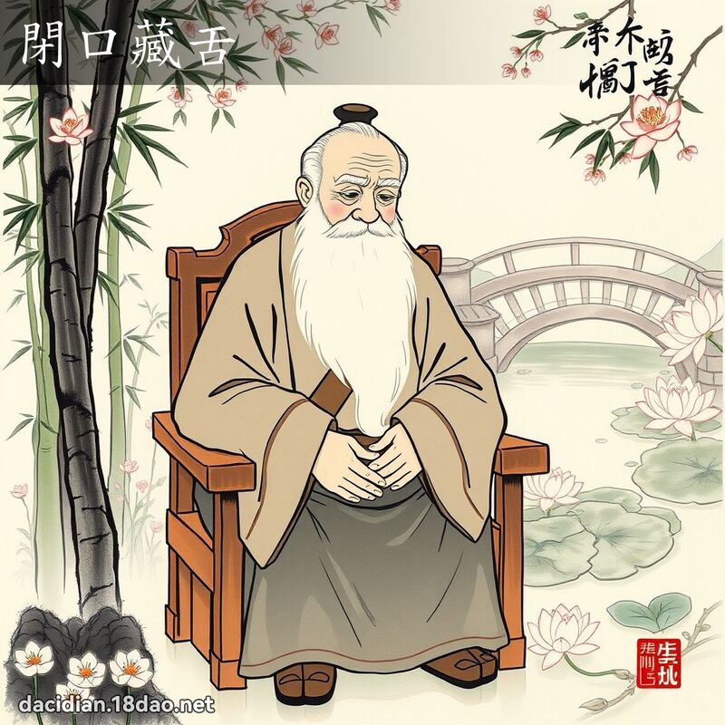 閉口藏舌 配图