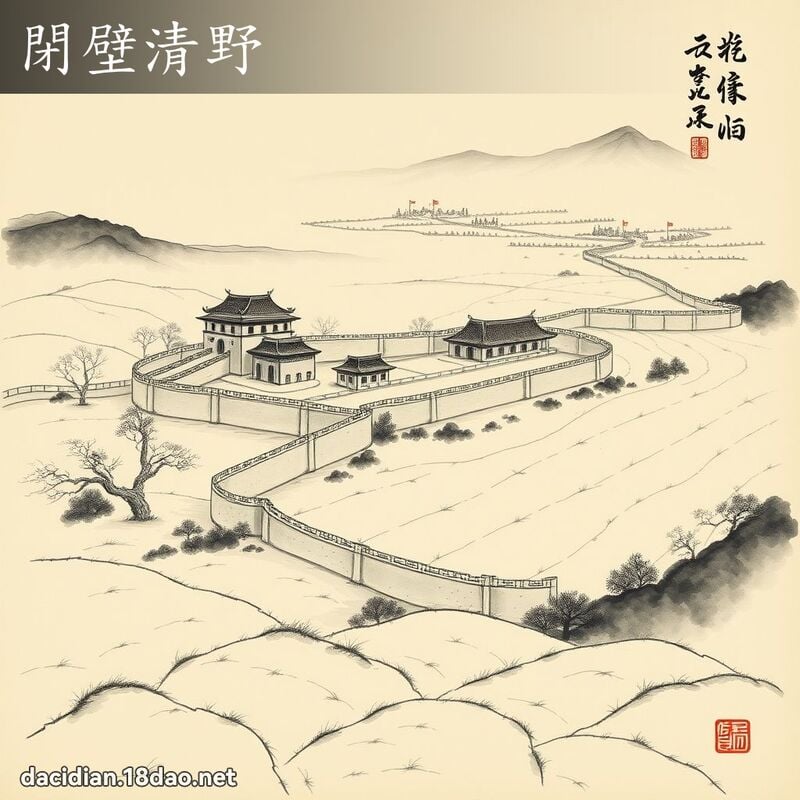 閉壁清野 配图