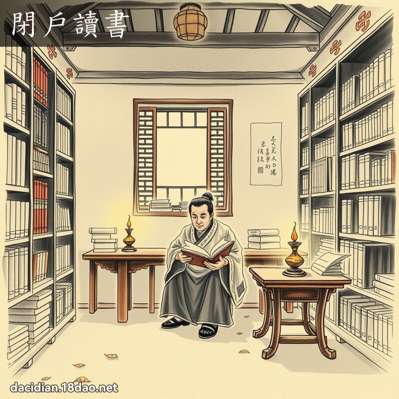 閉戶讀書 配图