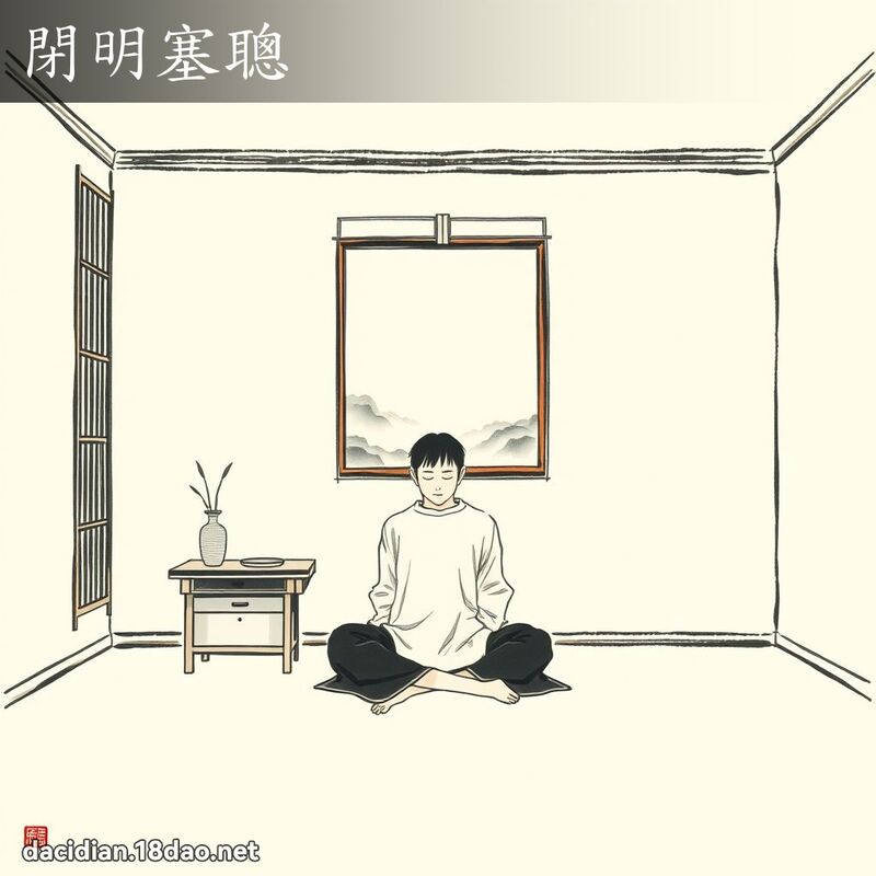 閉明塞聰 配图