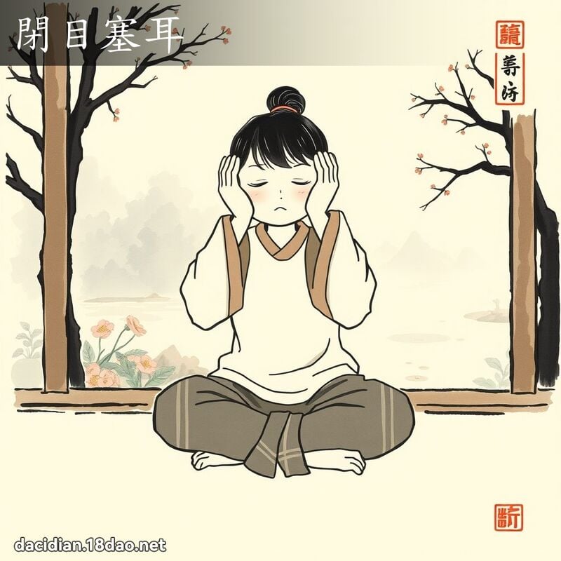 閉目塞耳 配图