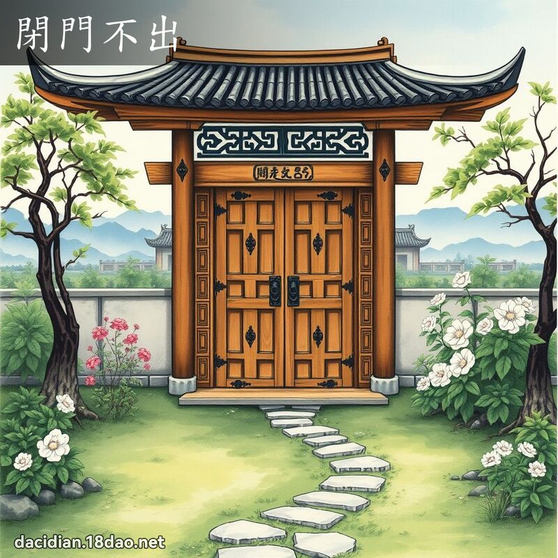 閉門不出 配图
