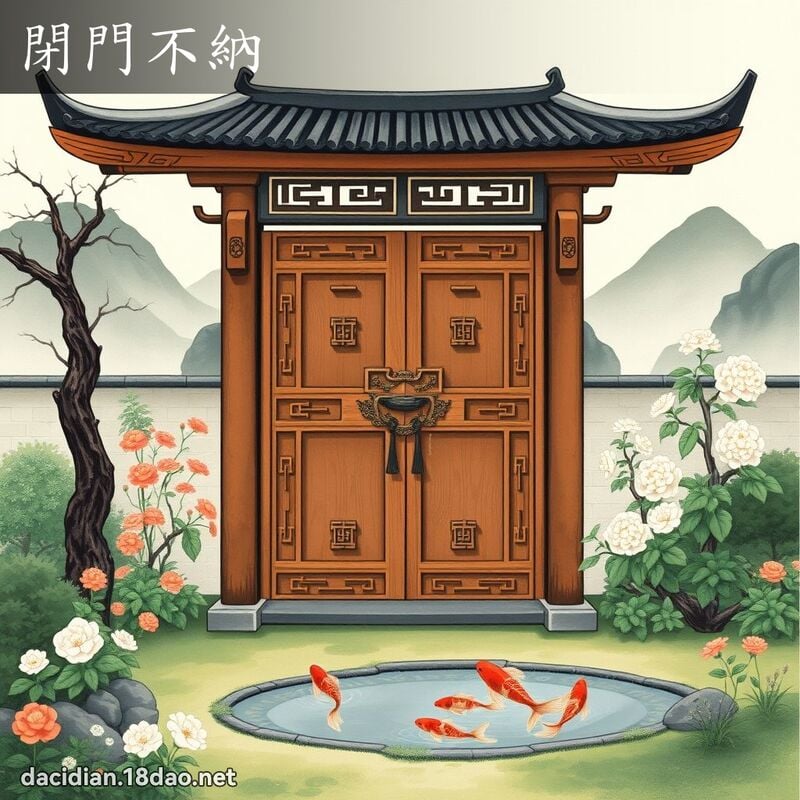 閉門不納 配图