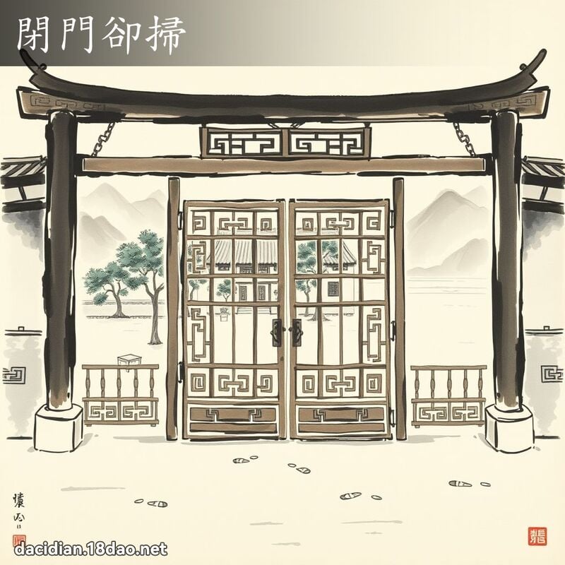 閉門卻掃 配图