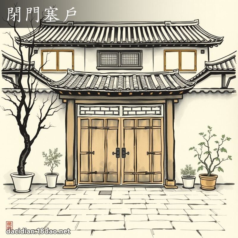 閉門塞戶 配图