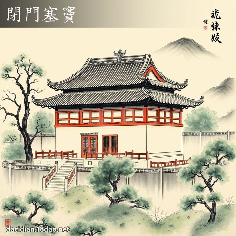 閉門塞竇 配图
