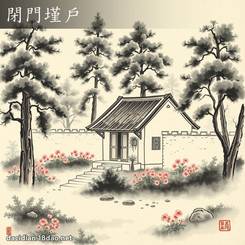 閉門墐戶 配图