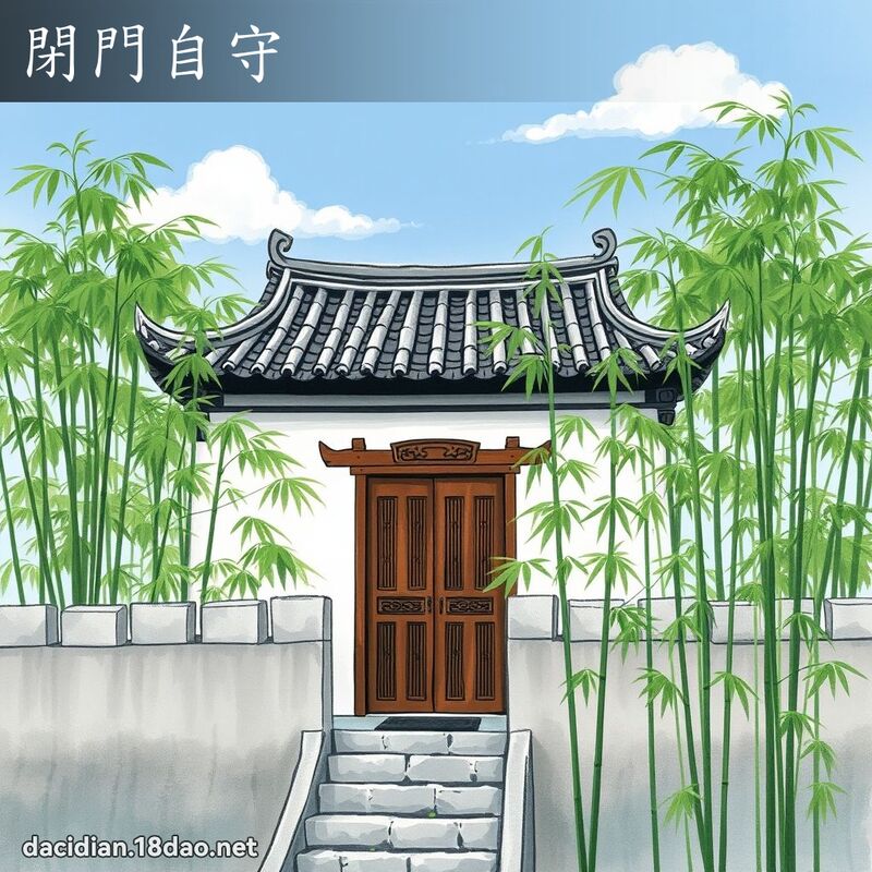 閉門自守 配图