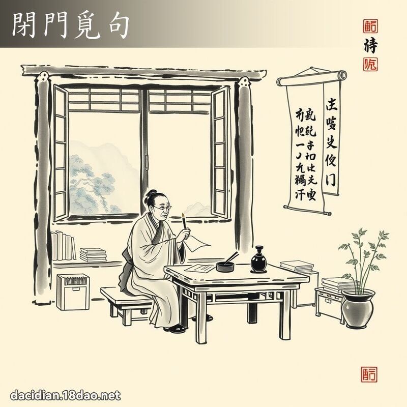 閉門覓句 配图