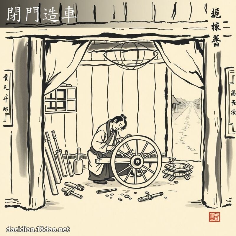 閉門造車 配图