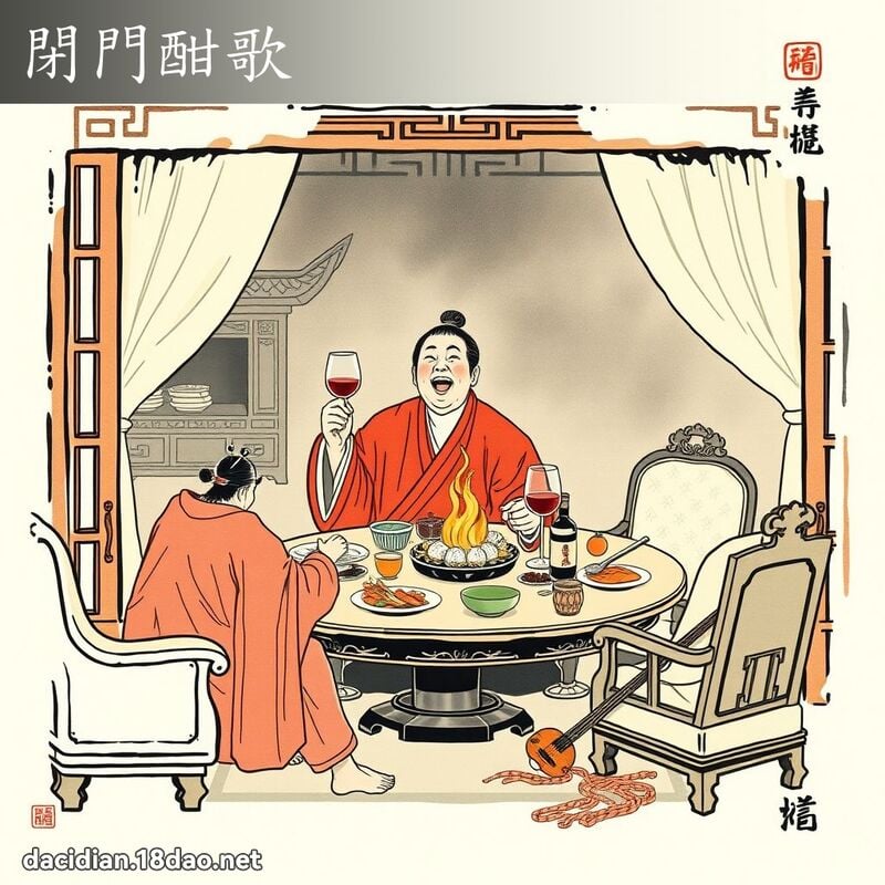 閉門酣歌 配图