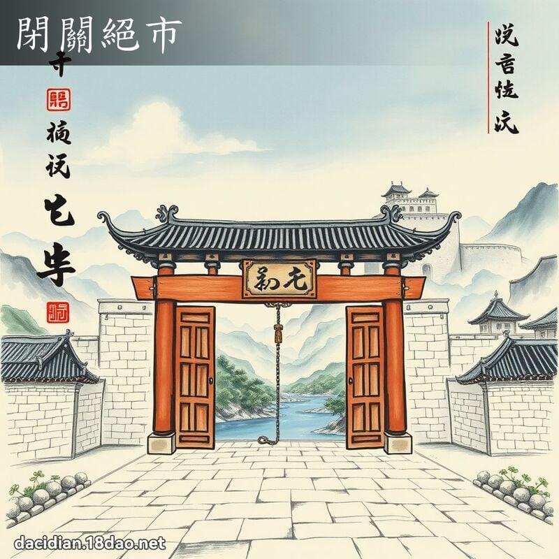 閉關絕市 配图