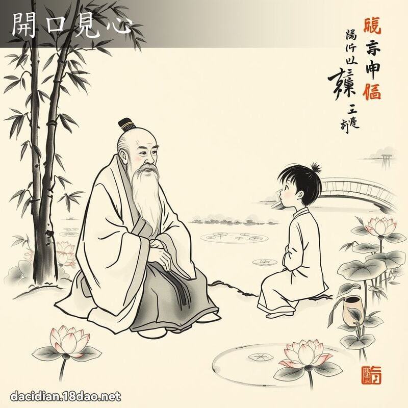 開口見心 配图