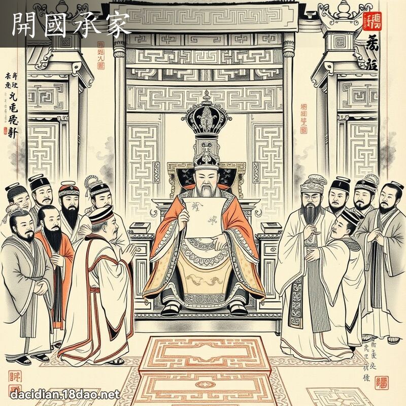 開國承家 配图