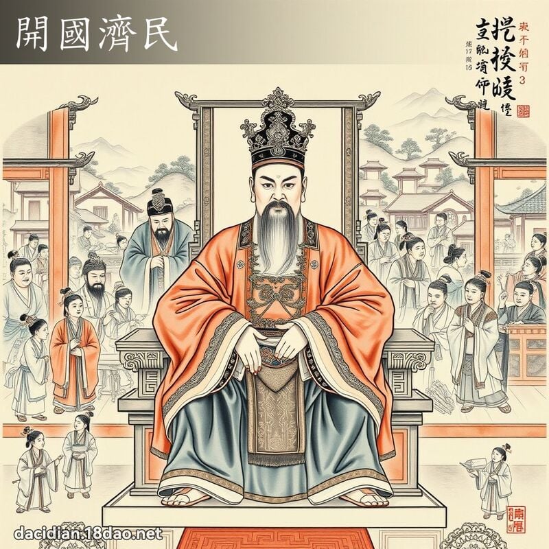 開國濟民 配图