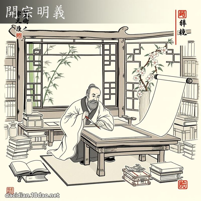 開宗明義 配图