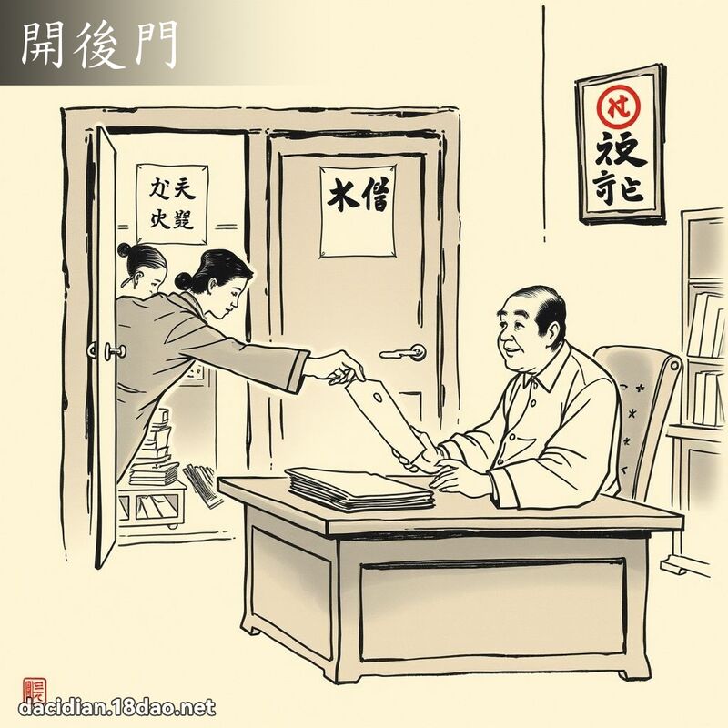 開後門 配图