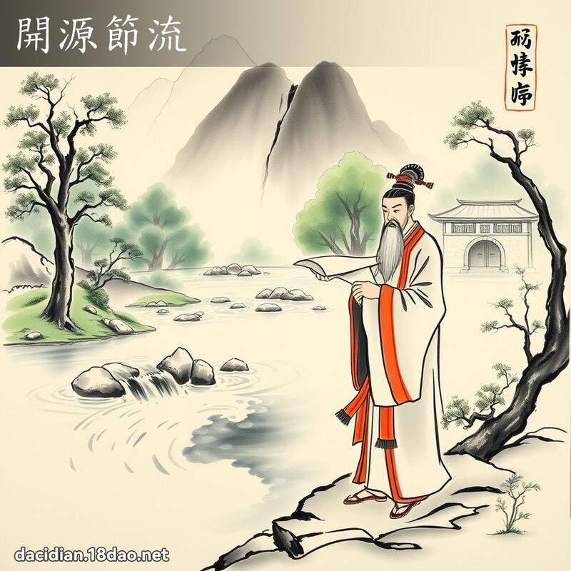 開源節流 配图