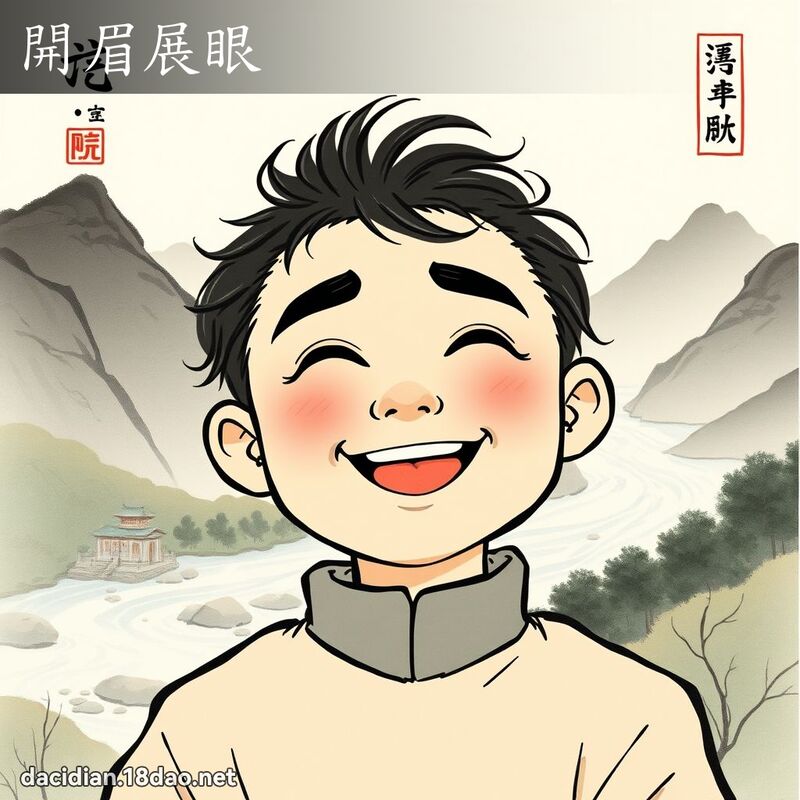 開眉展眼 配图