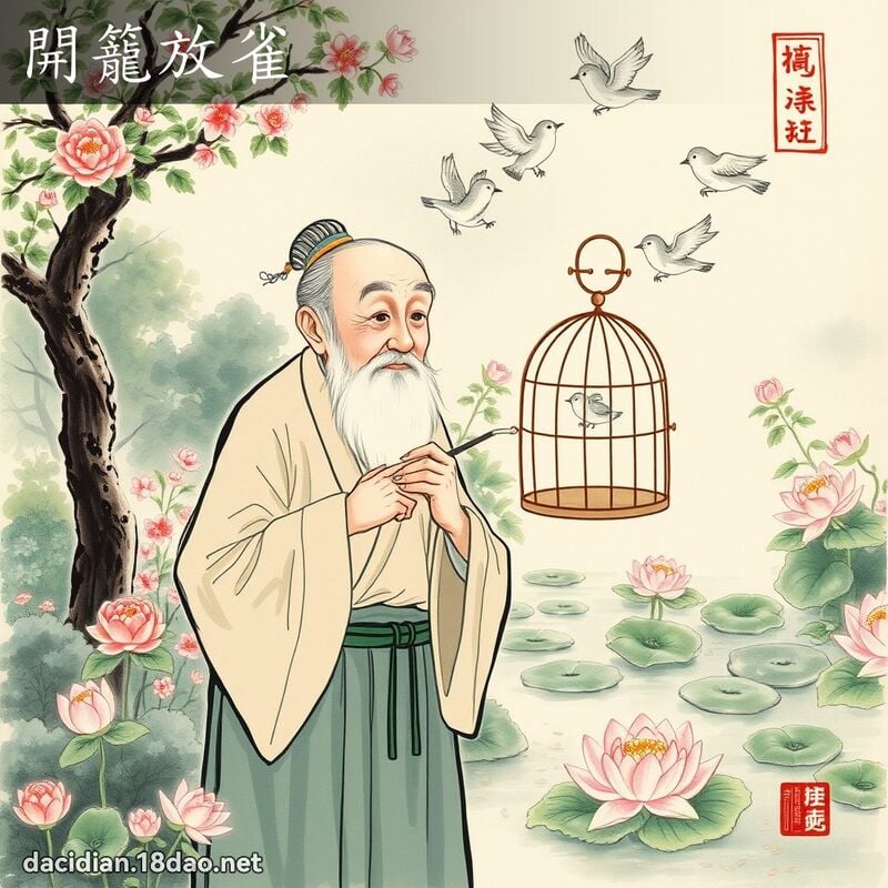 開籠放雀 配图