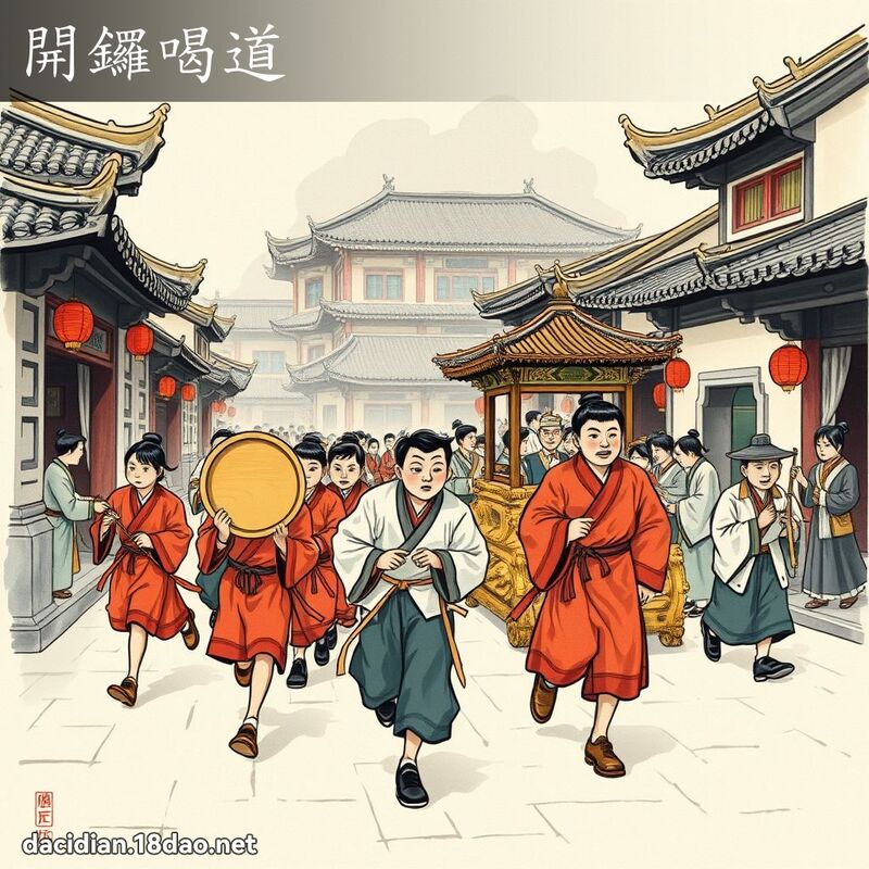 開鑼喝道 配图