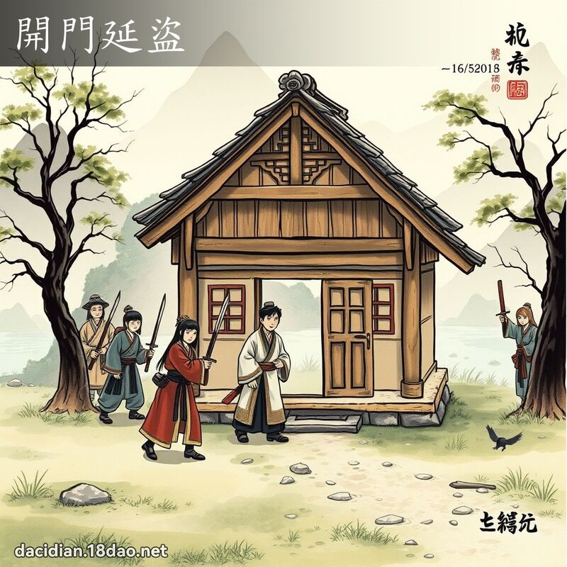 開門延盜 配图