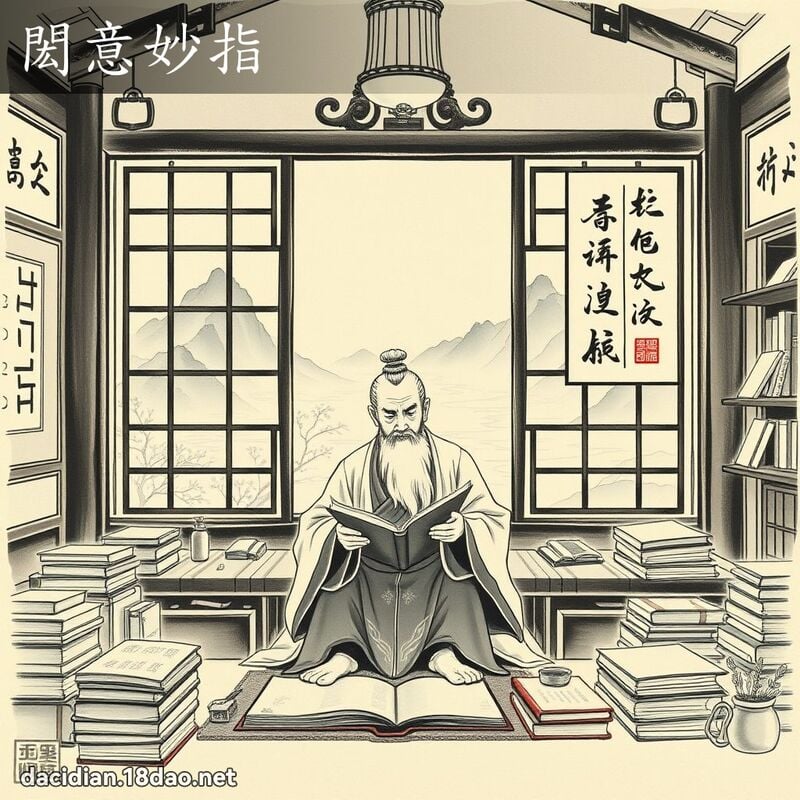 閎意妙指 配图