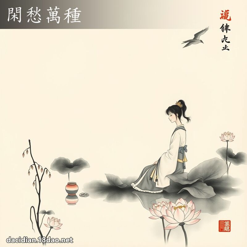 閑愁萬種 配图